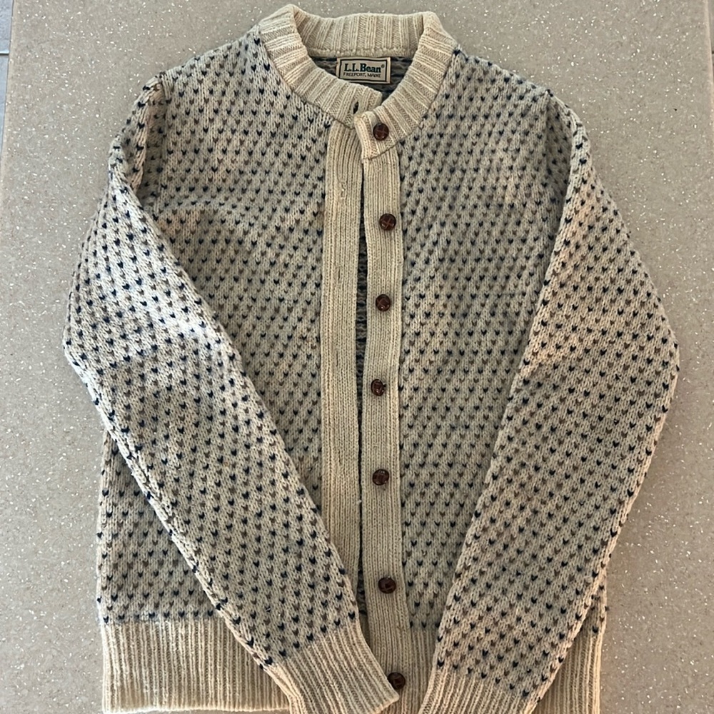 L.L. Bean Vintage Woman’s Wool Cardigan Sweater